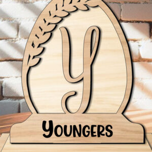 Intra απο ξύλο plywood 3mm-4mm πάχος - Πασχαλινό αλφάβητο  Γράμμα Y Οικογενειακό δώρο Δίασταση 15x15 cm INTRAFABR-119435118