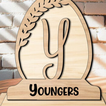 Intra απο ξύλο plywood 3mm-4mm πάχος - Πασχαλινό αλφάβητο  Γράμμα Y Οικογενειακό δώρο Δίασταση 15x15 cm INTRAFABR-119435118 - Image 1