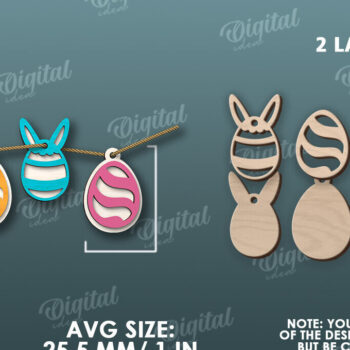 Intra απο ξύλο plywood 3mm-4mm πάχος - Πασχαλινή διακόσμηση πανό  Δίασταση 15x15 cm INTRAFABR-116898413 - Image 2