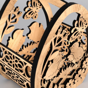 Intra απο ξύλο plywood 3mm-4mm πάχος - Πασχαλινό καλάθι Δίασταση 7x6 cm INTRAFABR-116035861