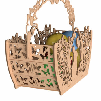 Intra απο ξύλο plywood 3mm-4mm πάχος - Πασχαλινό Καλάθι Πακέτο - Laser Cut  Δίασταση 6x6 cm INTRAFABR-116005986 - Image 4