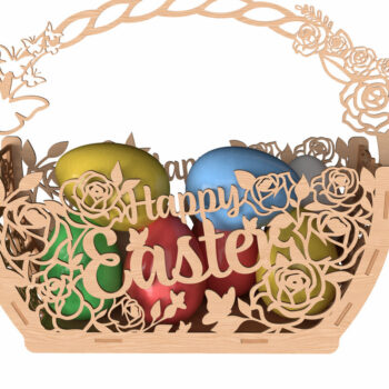 Intra απο ξύλο plywood 3mm-4mm πάχος - Πασχαλινό Καλάθι Πακέτο - Laser Cut  Δίασταση 6x6 cm INTRAFABR-116005986 - Image 5