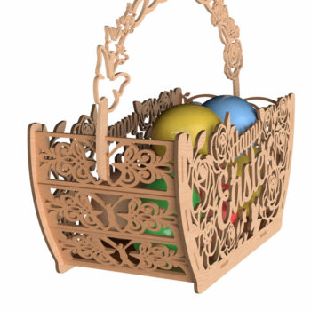 Intra απο ξύλο plywood 3mm-4mm πάχος - Πασχαλινό Καλάθι Πακέτο - Laser Cut  Δίασταση 6x6 cm INTRAFABR-116005986 - Image 6