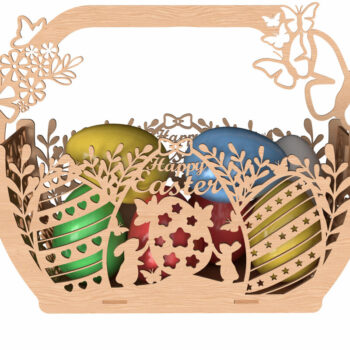 Intra απο ξύλο plywood 3mm-4mm πάχος - Πασχαλινό Καλάθι Πακέτο - Laser Cut  Δίασταση 6x6 cm INTRAFABR-116005986 - Image 7