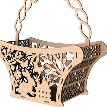 Intra απο ξύλο plywood 3mm-4mm πάχος - Πασχαλινό Καλάθι Πακέτο  Laser Cut Δίασταση 30x20 cm INTRAFABR-116336133 - Image 7