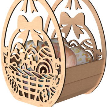 Intra απο ξύλο plywood 3mm-4mm πάχος - Πασχαλινό Καλάθι Πακέτο  Laser Cut Δίασταση 30x20 cm INTRAFABR-116207016 - Image 9