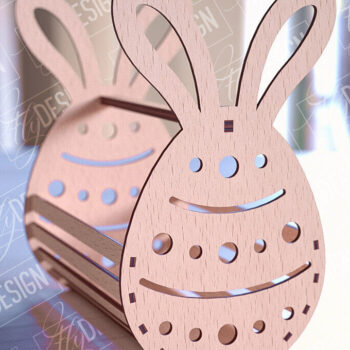 Intra απο ξύλο plywood 3mm-4mm πάχος - Πασχαλινό καλάθι Laser Cut | Καλό Πάσχα Δίασταση 15x15 cm INTRAFABR-90357032 - Image 1