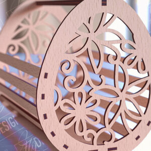 Intra απο ξύλο plywood 3mm-4mm πάχος - Πασχαλινό καλάθι Laser Cut | Καλό Πάσχα Δίασταση 15x15 cm INTRAFABR-90357036