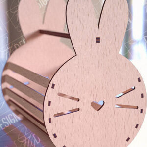 Intra απο ξύλο plywood 3mm-4mm πάχος - Πασχαλινό καλάθι Laser Cut | Καλό Πάσχα Δίασταση 15x15 cm INTRAFABR-90357043