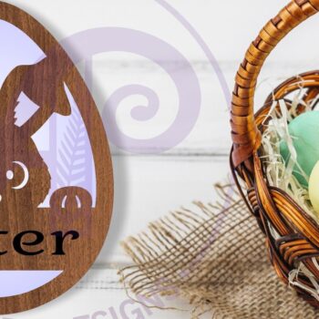 Intra απο ξύλο plywood 3mm-4mm πάχος - Ετικέτα ονόματος για το Πασχαλινό καλάθι  Laser Cut Δίασταση 15x15 cm INTRAFABR-113547444 - Image 1