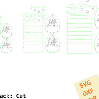 Intra απο ξύλο plywood 3mm-4mm πάχος - Πασχαλινό καλάθι . Καλάθια κοπής με λέιζερ Δίασταση 13x17 cm INTRAFABR-93547395 - Image 9