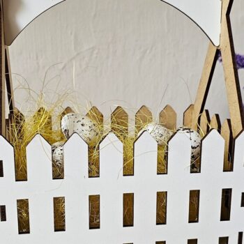 Intra απο ξύλο plywood 3mm-4mm πάχος - Πασχαλινό καλάθι  Σχέδιο φράχτη με  Δίασταση 4x4 cm INTRAFABR-119534766 - Image 1