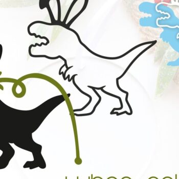 Intra απο ξύλο plywood 3mm-4mm πάχος - Πασχαλινό καλάθι Tag Dinosaur  Laser Δίασταση 20x20 cm INTRAFABR-91359134 - Image 2