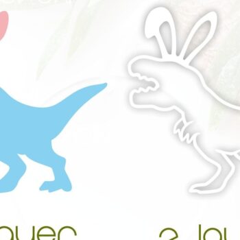 Intra απο ξύλο plywood 3mm-4mm πάχος - Πασχαλινό καλάθι Tag Dinosaur  Laser Δίασταση 20x20 cm INTRAFABR-91359134 - Image 3