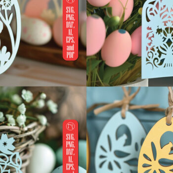 Intra απο ξύλο plywood 3mm-4mm πάχος - Πασχαλινό καλάθι Ετικέτα Laser Cut Δίασταση 4x4 cm INTRAFABR-91292034 - Image 1