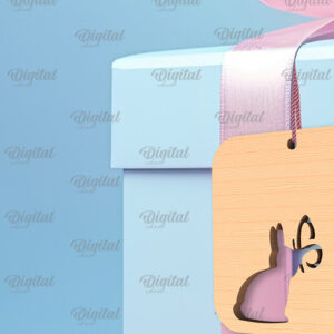 Intra απο ξύλο plywood 3mm-4mm πάχος - Πασχαλινό καλάθι Ετικέτα . Πασχαλινή  Δίασταση 15x15 cm INTRAFABR-91680842