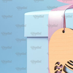 Intra απο ξύλο plywood 3mm-4mm πάχος - Πασχαλινό καλάθι Ετικέτα . Πασχαλινή  Δίασταση 15x15 cm INTRAFABR-91680943