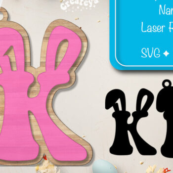 Intra απο ξύλο plywood 3mm-4mm πάχος - Πασχαλινό καλάθι Ετικέτες Αλφαβητάρι Γράμμα Κ Δίασταση 15x15 cm INTRAFABR-91796979 - Image 1