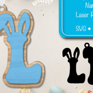 Intra απο ξύλο plywood 3mm-4mm πάχος - Πασχαλινό καλάθι Ετικέτες Αλφαβητάρι Γράμμα L Δίασταση 15x15 cm INTRAFABR-91797074