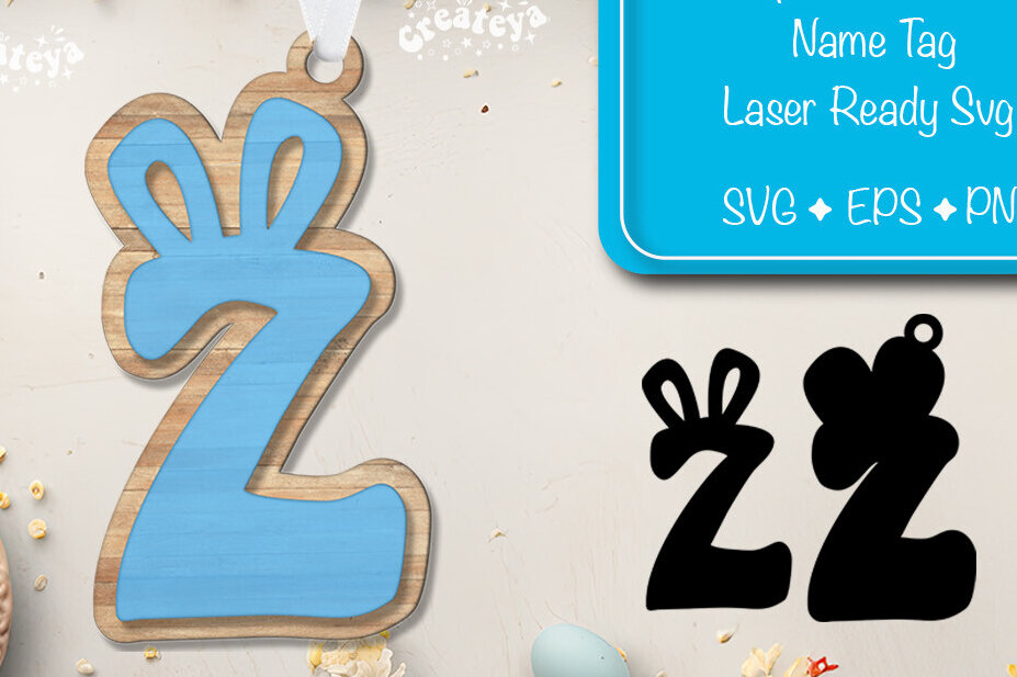 Intra απο ξύλο plywood 3mm-4mm πάχος - Πασχαλινό καλάθι Ετικέτες Αλφαβητάρι Γράμμα Ζ Δίασταση 15x15 cm INTRAFABR-91798675