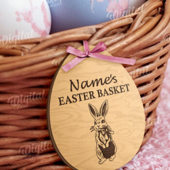 Intra απο ξύλο plywood 3mm-4mm πάχος - Πασχαλινό καλάθι Ετικέτες LaserCut Bundle Δίασταση 15x15 cm INTRAFABR-115232354 - Image 6