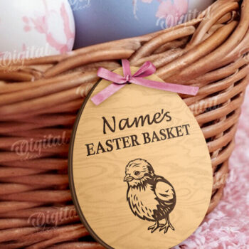 Intra απο ξύλο plywood 3mm-4mm πάχος - Πασχαλινό καλάθι Ετικέτες LaserCut Bundle Δίασταση 15x15 cm INTRAFABR-115232354 - Image 9