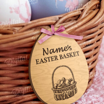 Intra απο ξύλο plywood 3mm-4mm πάχος - Πασχαλινό καλάθι Ετικέτες LaserCut Bundle Δίασταση 15x15 cm INTRAFABR-115232354 - Image 10