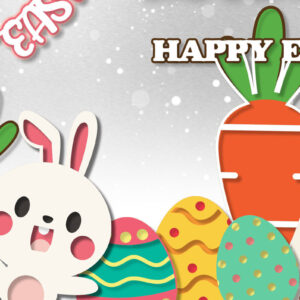 Intra απο ξύλο plywood 3mm-4mm πάχος - Πασχαλινό μεγάλο πακέτο με κομμένο  Baby Bunny Δίασταση 15x15 cm INTRAFABR-26389654