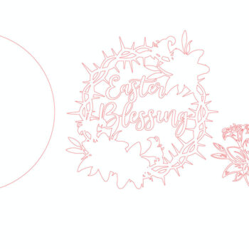 Intra απο ξύλο plywood 3mm-4mm πάχος - Κρεμάστρα κεριών για το Πάσχα  Δίασταση 30x20 cm INTRAFABR-117923379 - Image 4