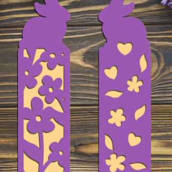 Intra απο ξύλο plywood 3mm-4mm πάχος - Σετ πασχαλινών σελιδοδεικτών  Layered Δίασταση 15x15 cm INTRAFABR-114746384 - Image 4