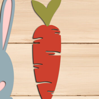 Intra απο ξύλο plywood 3mm-4mm πάχος - Σετ πασχαλινών σελιδοδεικτών  Layered Δίασταση 15x15 cm INTRAFABR-114746384 - Image 5