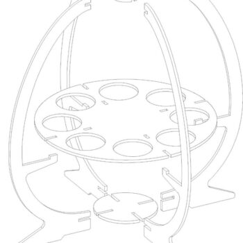 Intra απο ξύλο plywood 3mm-4mm πάχος - Πασχαλινό κουτί, Αυγοθήκη,  Δίασταση 15x15 cm INTRAFABR-64573188 - Image 5