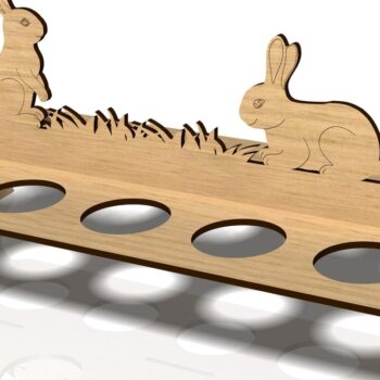 Intra απο ξύλο plywood 3mm-4mm πάχος - Πασχαλινό κουτί, Αυγοθήκη,  Δίασταση 15x15 cm INTRAFABR-64573329 - Image 2