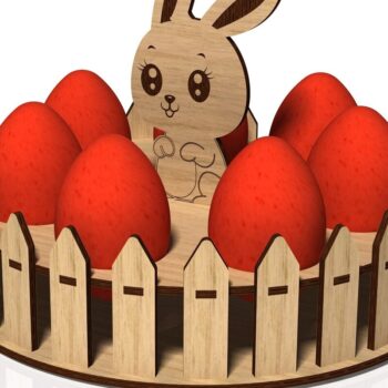 Intra απο ξύλο plywood 3mm-4mm πάχος - Πασχαλινό κουτί, Αυγοθήκη,  Δίασταση 15x15 cm INTRAFABR-64491629 - Image 1