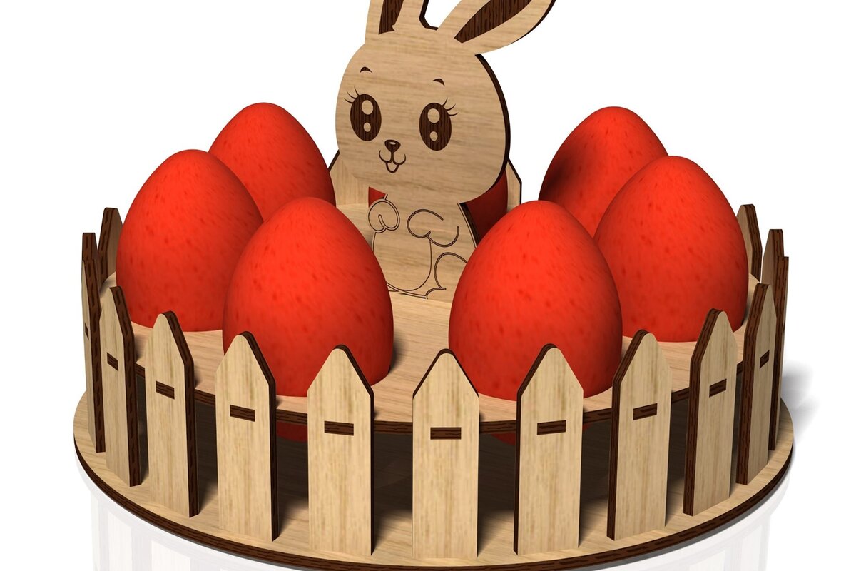 Intra απο ξύλο plywood 3mm-4mm πάχος - Πασχαλινό κουτί, Αυγοθήκη,  Δίασταση 15x15 cm INTRAFABR-64491629