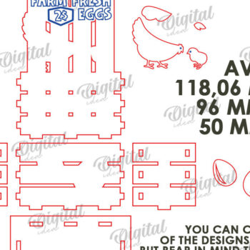 Intra απο ξύλο plywood 3mm-4mm πάχος - Πασχαλινό κουτί LaserCut. Πασχαλινό καλάθι διακόσμηση Δίασταση 15x15 cm INTRAFABR-116707359 - Image 3