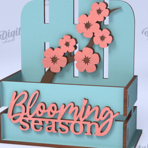 Intra απο ξύλο plywood 3mm-4mm πάχος - Πασχαλινό κουτί LaserCut. Πασχαλινό καλάθι διακόσμηση Δίασταση 15x15 cm INTRAFABR-116707873