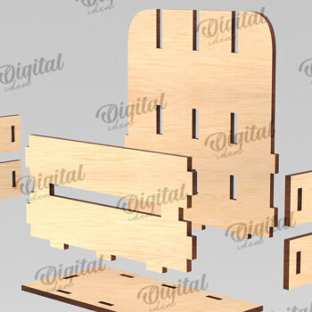 Intra απο ξύλο plywood 3mm-4mm πάχος - Πασχαλινό κουτί LaserCut. Πασχαλινό καλάθι διακόσμηση Δίασταση 15x15 cm INTRAFABR-116707873 - Image 2