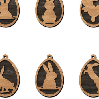 Intra απο ξύλο plywood 3mm-4mm πάχος - Πασχαλινό Πακέτο Laser Cut  Δίασταση 6x6 cm INTRAFABR-115817956 - Image 1