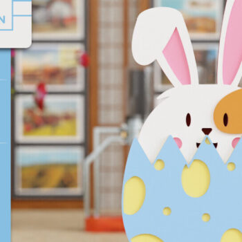 Intra απο ξύλο plywood 3mm-4mm πάχος - Easter Bunny 3D Laser Cut Crafting Δίασταση 20x25 cm INTRAFABR-93624001 - Image 1