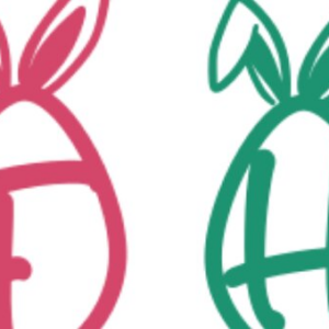 Intra απο ξύλο plywood 3mm-4mm πάχος - Πασχαλινό λαγουδάκι αλφάβητο μονόγραμμα  Δίασταση 4x4 cm INTRAFABR-119808420