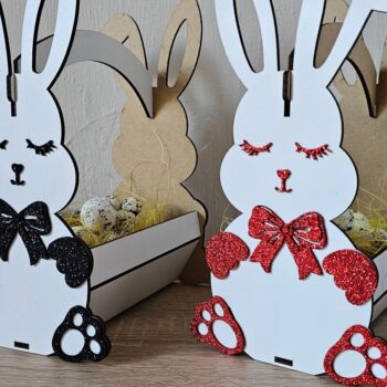 Intra απο ξύλο plywood 3mm-4mm πάχος - Πασχαλινό Μπάνι Καλάθι κοπής με λέιζερ | Δίασταση 4x4 cm INTRAFABR-119612124 - Image 4