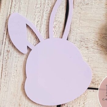 Intra απο ξύλο plywood 3mm-4mm πάχος - Easter Bunny Basket Tag Laser Δίασταση 15x15 cm INTRAFABR-74485785 - Image 2
