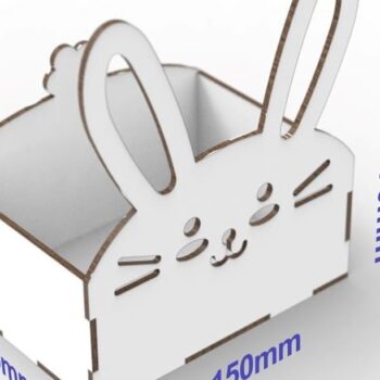 Intra απο ξύλο plywood 3mm-4mm πάχος - Πασχαλινό Μπάνι Κουτί Δίασταση 20x20 cm INTRAFABR-33815927 - Image 3