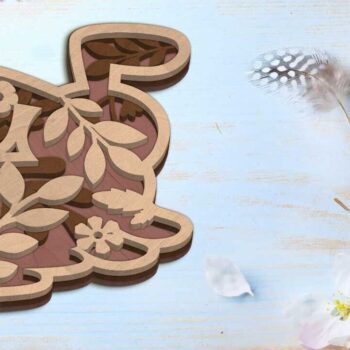 Intra απο ξύλο plywood 3mm-4mm πάχος - ΔΕΣΜΗ ΠΑΣΧΑΛΙΝΟΥ ΚΟΥΝΕΛΟΥ, Πολυστρωματικό κομμένο  Δίασταση 10x6 cm INTRAFABR-88708910 - Image 2