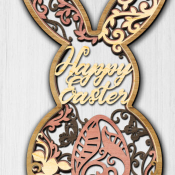 Intra απο ξύλο plywood 3mm-4mm πάχος - Πασχαλινό Μπάνι Δέσμη Πολυστρωματική Δίασταση 34x7 cm INTRAFABR-9168681 - Image 2