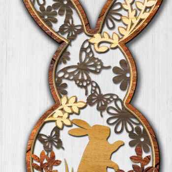 Intra απο ξύλο plywood 3mm-4mm πάχος - Πασχαλινό Μπάνι Δέσμη Πολυστρωματική Δίασταση 34x7 cm INTRAFABR-9168681 - Image 3