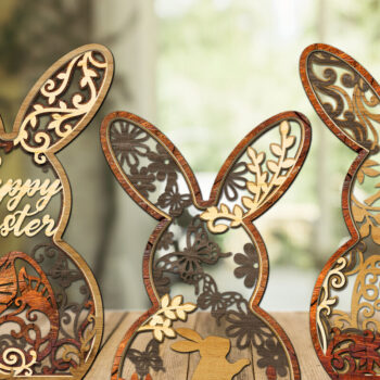 Intra απο ξύλο plywood 3mm-4mm πάχος - Πασχαλινό Μπάνι Δέσμη Πολυστρωματική Δίασταση 34x7 cm INTRAFABR-9168681 - Image 5