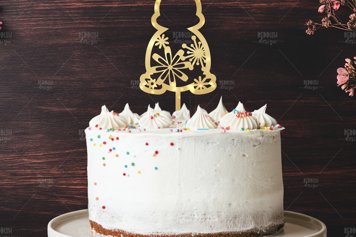 Intra απο ξύλο plywood 3mm-4mm πάχος - Πάσχα Μπάνι Κέικ Topper  Δίασταση 15x15 cm INTRAFABR-118741480