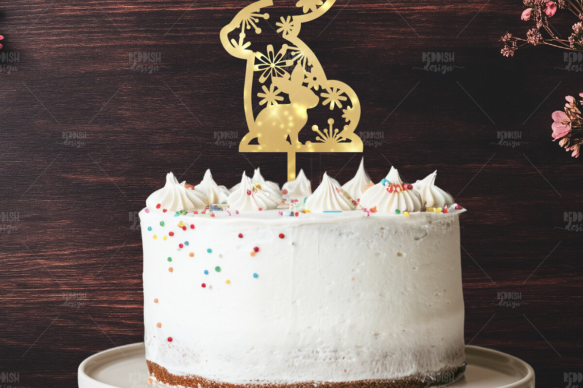 Intra απο ξύλο plywood 3mm-4mm πάχος - Πάσχα Μπάνι Κέικ Topper  Δίασταση 15x15 cm INTRAFABR-118741502